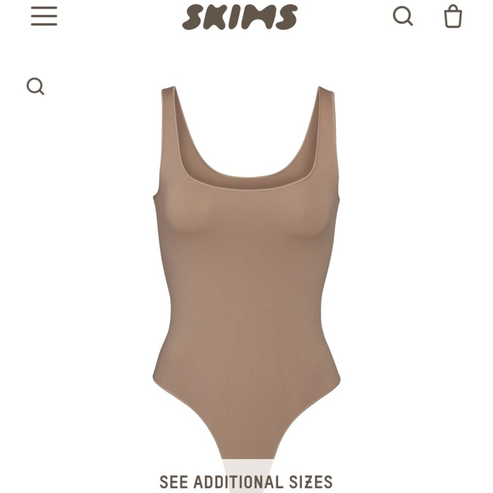 Skims essential scoop neck bodysuit